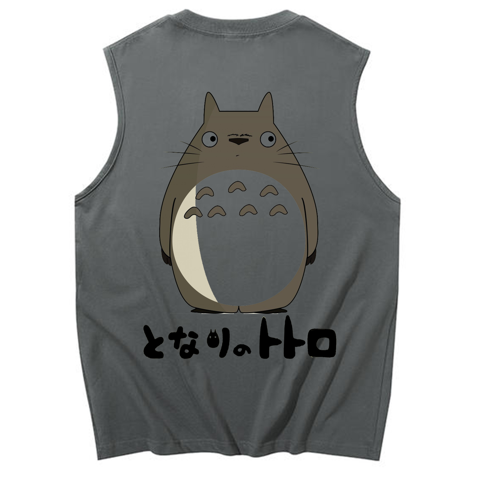 （画像用） となりのトトロ 草壁メイ 草壁サツキ My Neighbor Totoro Satsuki Kusakabe Mei Kusakabe コットン100％タンクトップ（背面プリント）